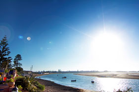 View from l'Hippocampe Hotel, Oualidia