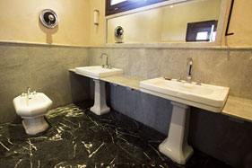 Bathroom 1, courtyard level